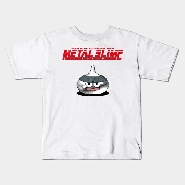 Metal Slime Solid - Red Kids T-Shirt by CCDesign